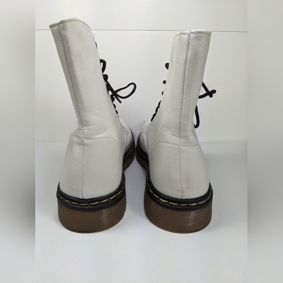 White combat boots, near new Rue 21 - Picture 8 of 12